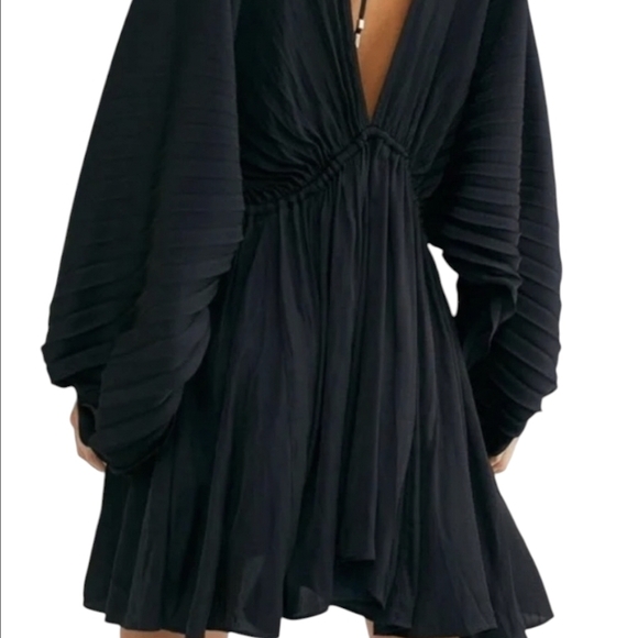 Free People Black Backless Dress - Picture 3 of 16